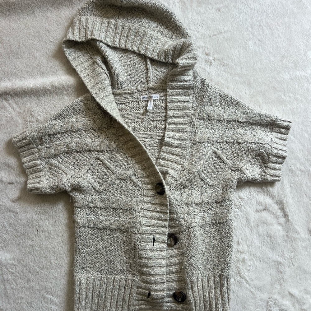 Aeropostale Textured Knit Cardigan